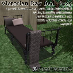 Victorian Day Bed Ad (Percent)